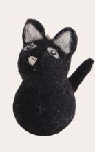 Black Cat Ornament Felt
