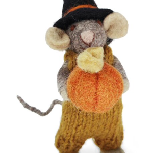 Grey Mouse w/ pumpkin
