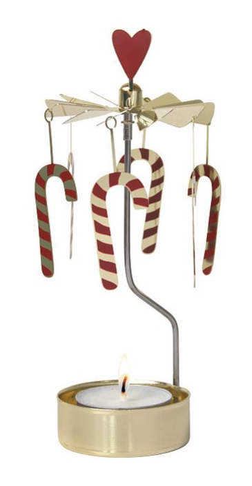 Rotary Candleholder Candy Cane