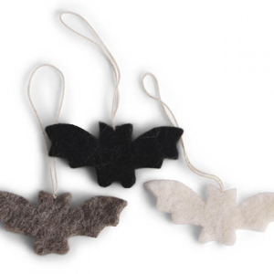Felt Cut Out Bats Ornament Set of 6