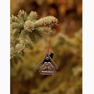 Pewter Ornament- Love Birds