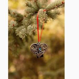Pewter Ornament- Acanthus Heart
