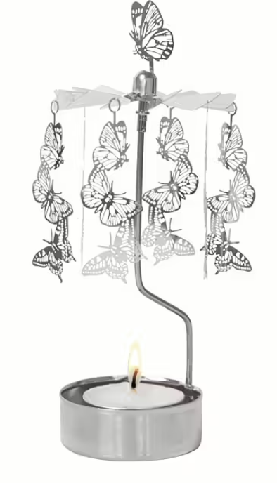 Rotary Candleholder-Butterflies
