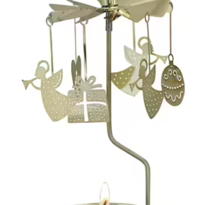 Rotary Candleholder Christmas deco gold