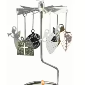 Rotary Candleholder Christmas deco silver
