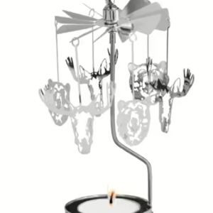Rotary Candleholder Moose Bear