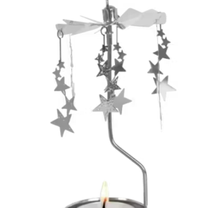 Rotary Candleholder Night Sky Silver