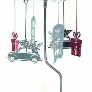 Rotary Candleholder To Santa