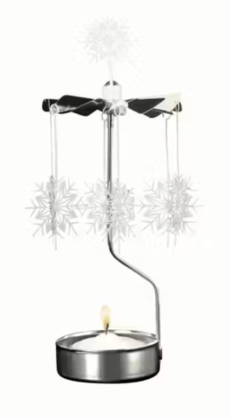 Rotary Candleholder White Star