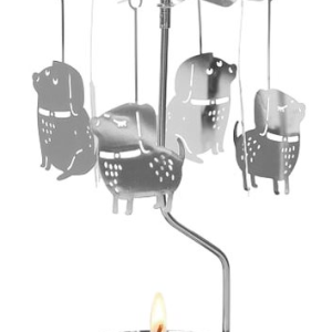 Rotary Candleholder Funny Dog