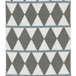 Swedish Vinyl Rug- Ziggy Grey