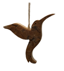 Bark Hummingbird Ornament