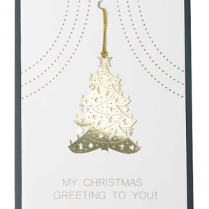 Card, Metal Christmas Tree
