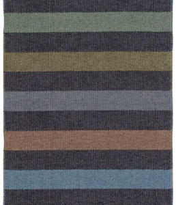 Swedish Vinyl Rug- Happy Graphite