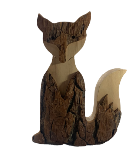 Bark Sitting Fox, Medium