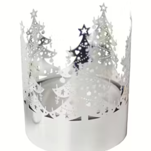 Tealight Holder, Christmas Tree, Silver